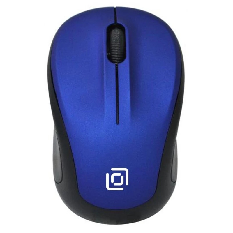 Мышь беспроводная Oklick 665MW черный/синий, 1000 dpi, радиоканал, USB, кнопки - 3