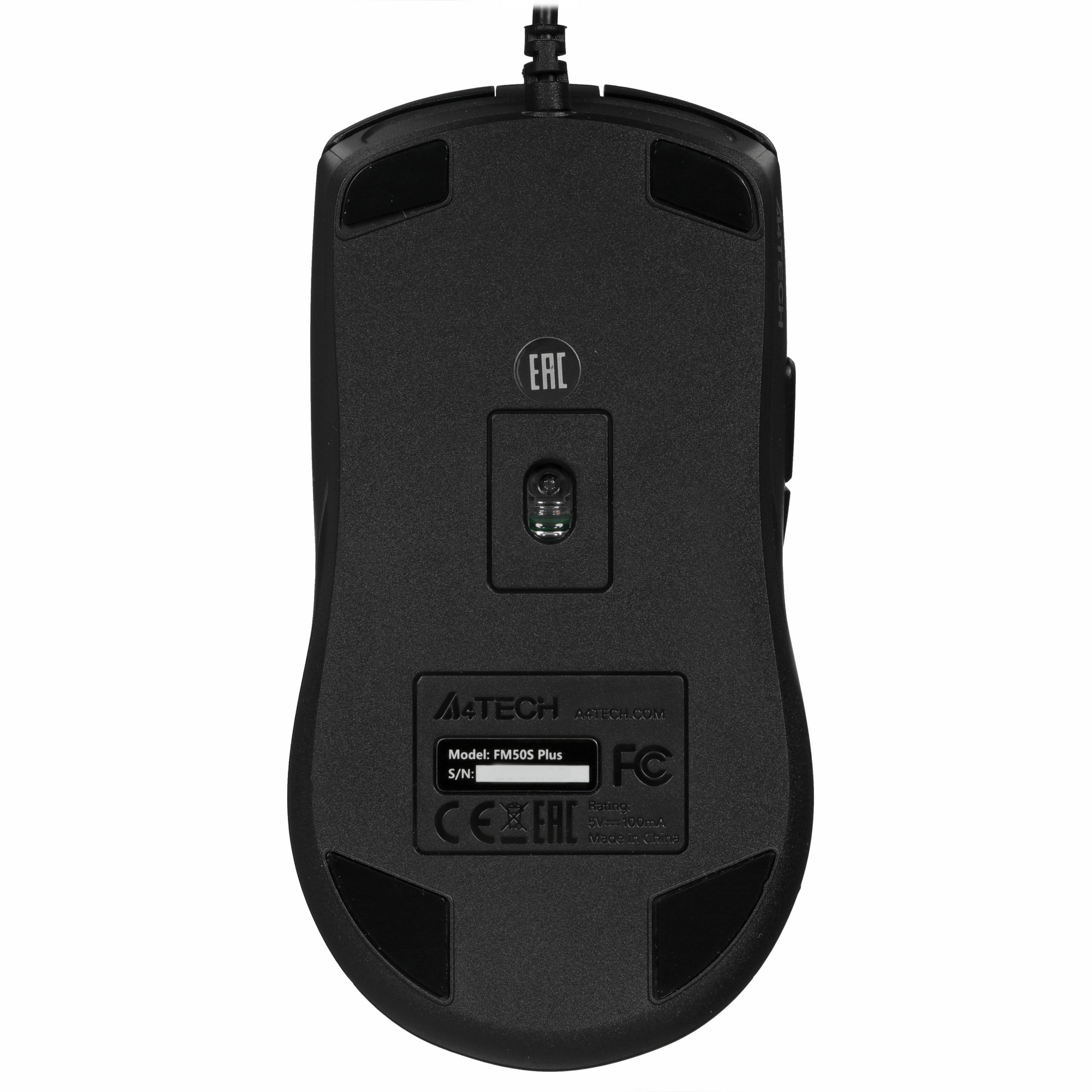 Мышь A4Tech Fstyler FM50S Plus черный оптическая 1200dpi USB 6but