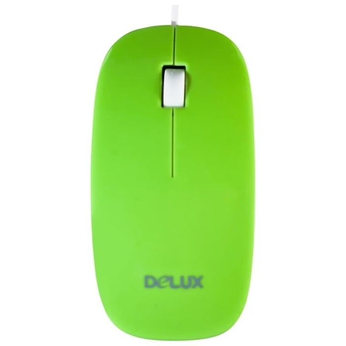 Мышь DELUX DLM-111 оптическая 3D mini, USB  (2 кнопок+скролл) белая
