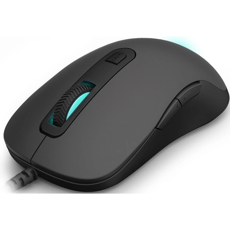 Мышь проводная Rapoo V16RGB черный, 12800 dpi, USB, кнопки - 6