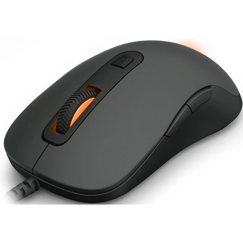 Мышь проводная Rapoo V16RGB черный, 12800 dpi, USB, кнопки - 6