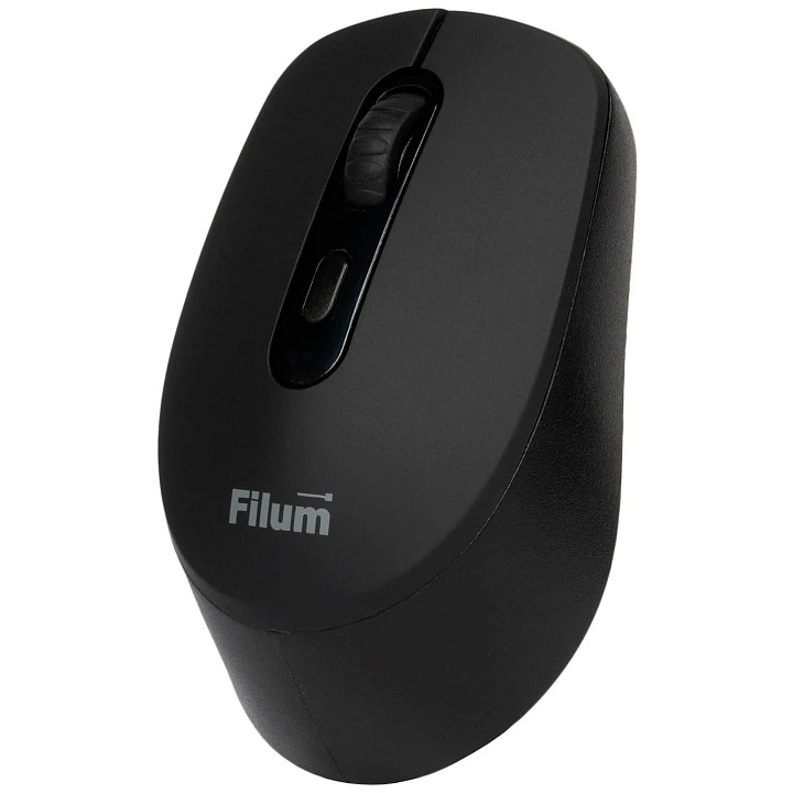 Мышь Wireless Filum FL-MW05-BK черная, 800-1600dpi, 4кн., USB