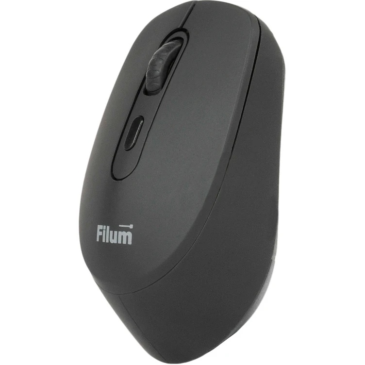 Мышь Wireless Filum FL-MBT05-BK оптическая USB/BT 4 кл., DPI: 800/1200/1600, питание АА 1 шт., черна