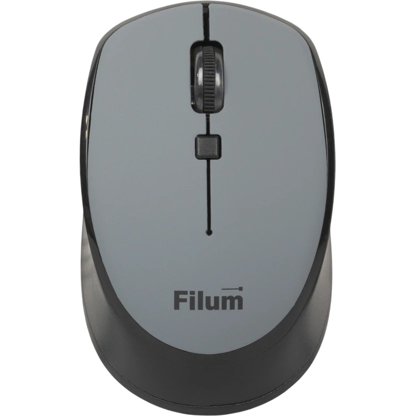 Мышь Wireless Filum FL-MW10-GY оптическая 2.4 ГГц USB 4 кл., DPI: 800/1200/1600, питание АА 1 шт., ч