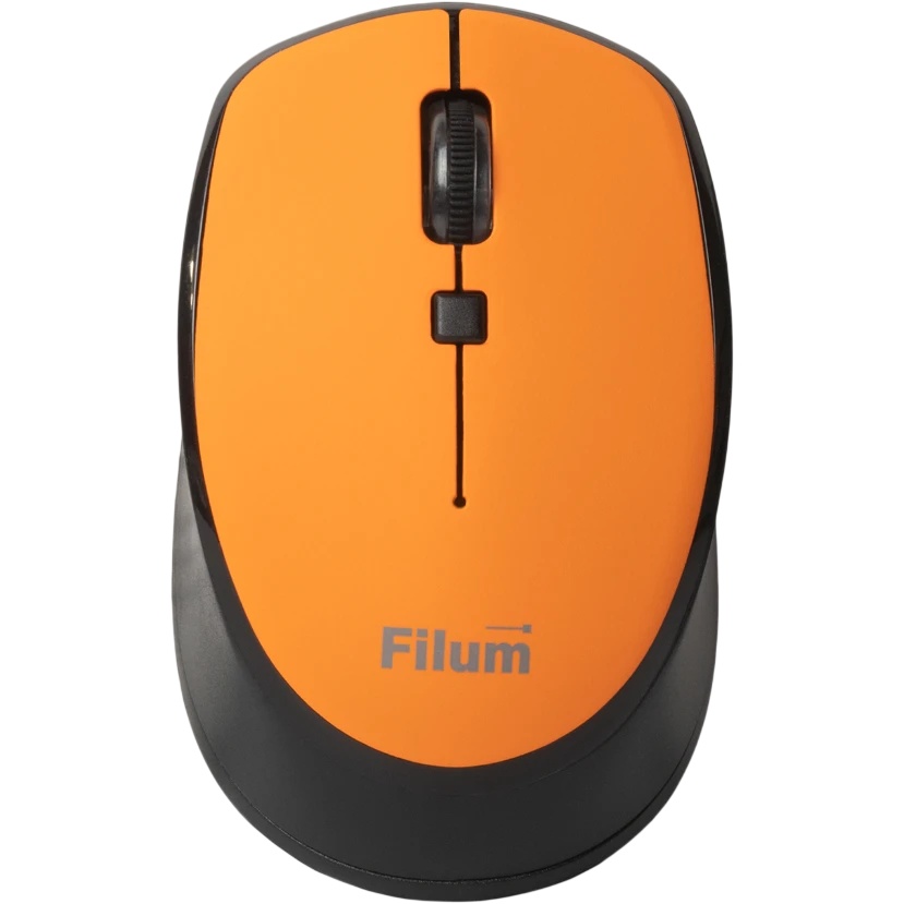 Мышь Wireless Filum FL-MW10-OE оптическая 2.4 ГГц USB 4 кл., DPI: 800/1200/1600, питание АА 1 шт., ч