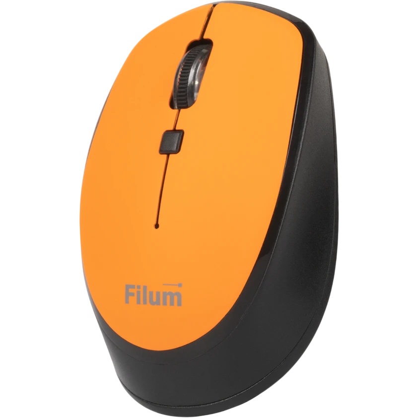 Мышь Wireless Filum FL-MW10-OE оптическая 2.4 ГГц USB 4 кл., DPI: 800/1200/1600, питание АА 1 шт., ч
