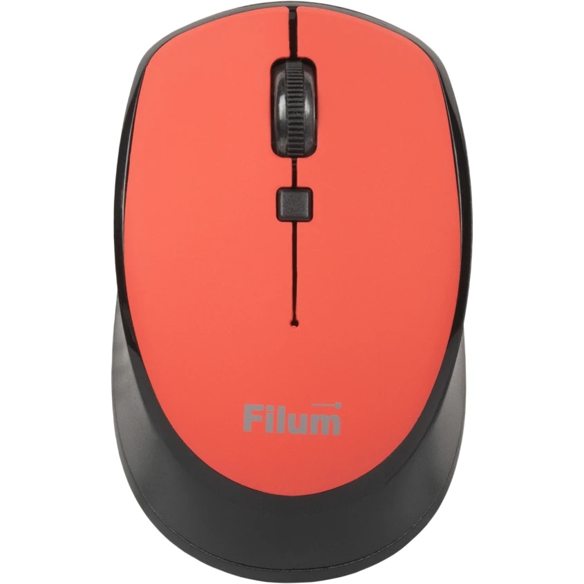 Мышь Wireless Filum FL-MW10-RD оптическая 2.4 ГГц USB 4 кл., DPI: 800/1200/1600, питание АА 1 шт., ч