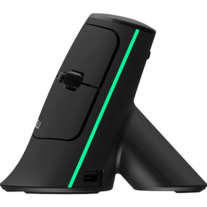 Мышь Wireless Delux MV6 DB 6938820410928 вертикальная, 2.4G+BT4.0,RGB, 800/1200/2400/4000