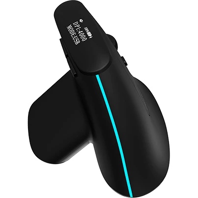 Мышь Wireless Delux MV6 DB 6938820410928 вертикальная, 2.4G+BT4.0,RGB, 800/1200/2400/4000