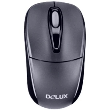 Мышь DELUX DLM-123GB (2.4G тёмно синяя),лазерная, беспроводная