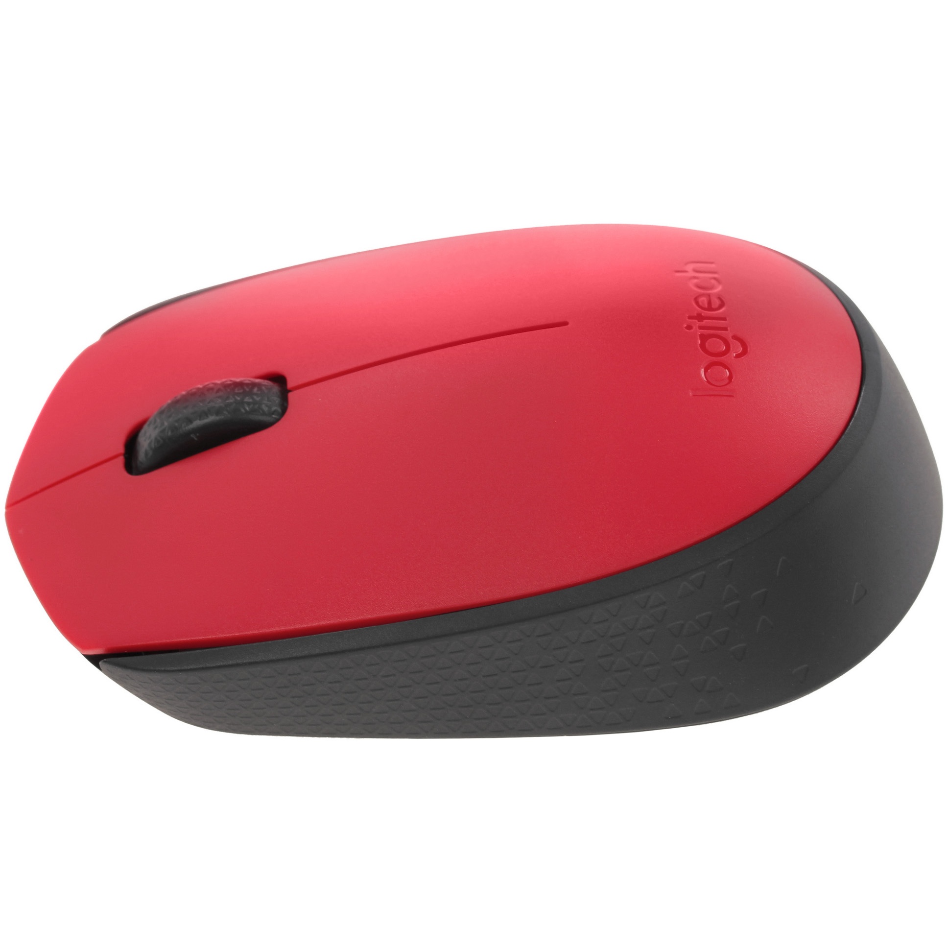 Мышь беспроводная Logitech M171 красный, 1000 dpi, радиоканал, USB, кнопки - 3