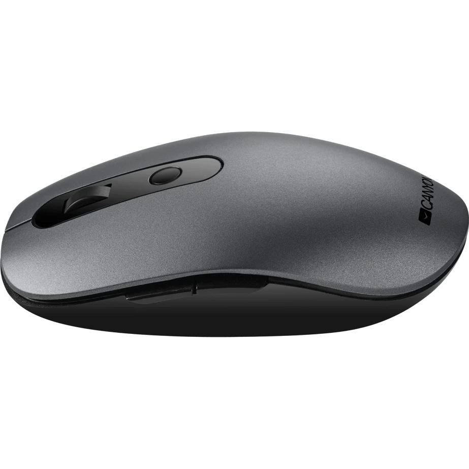 Мышь беспроводная Canyon MW-9 серый, 1600 dpi, радиоканал, Bluetooth, USB, кнопки - 6