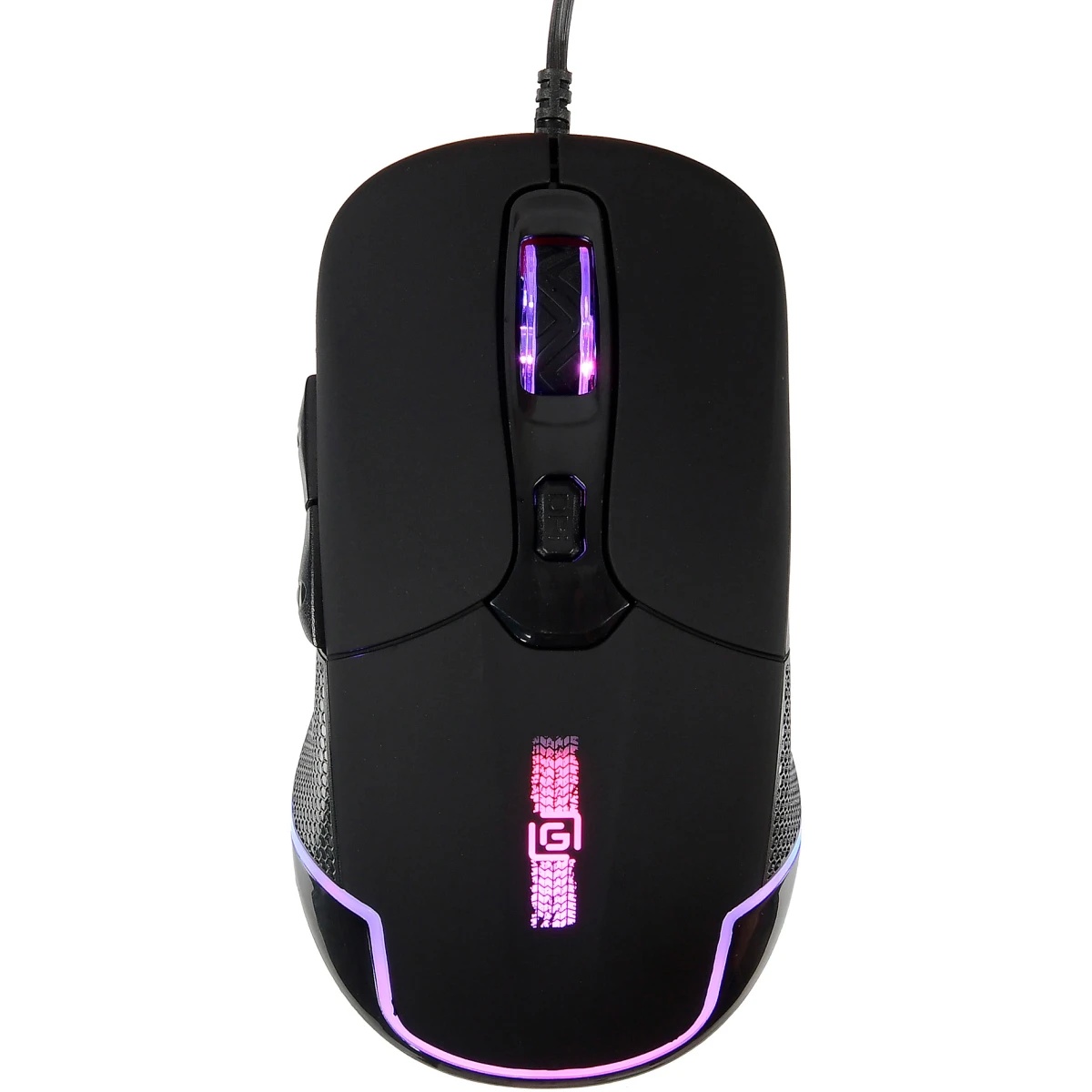 Мышь проводная Oklick 965G черный оптическая (2400dpi) USB игровая (6but)