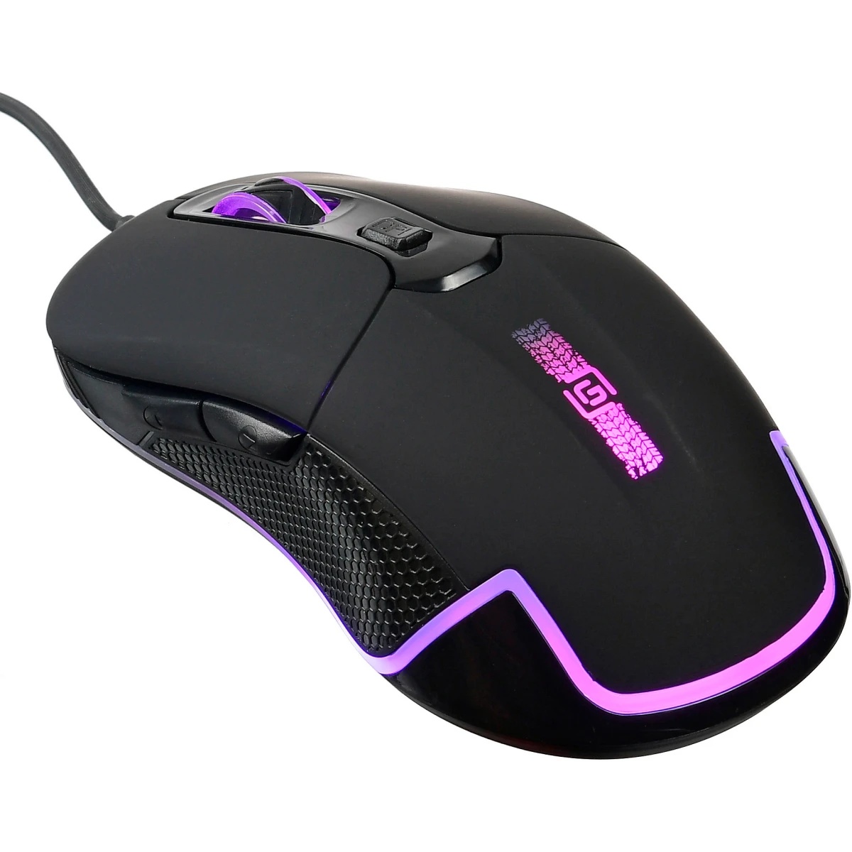Мышь проводная Oklick 965G черный оптическая (2400dpi) USB игровая (6but)