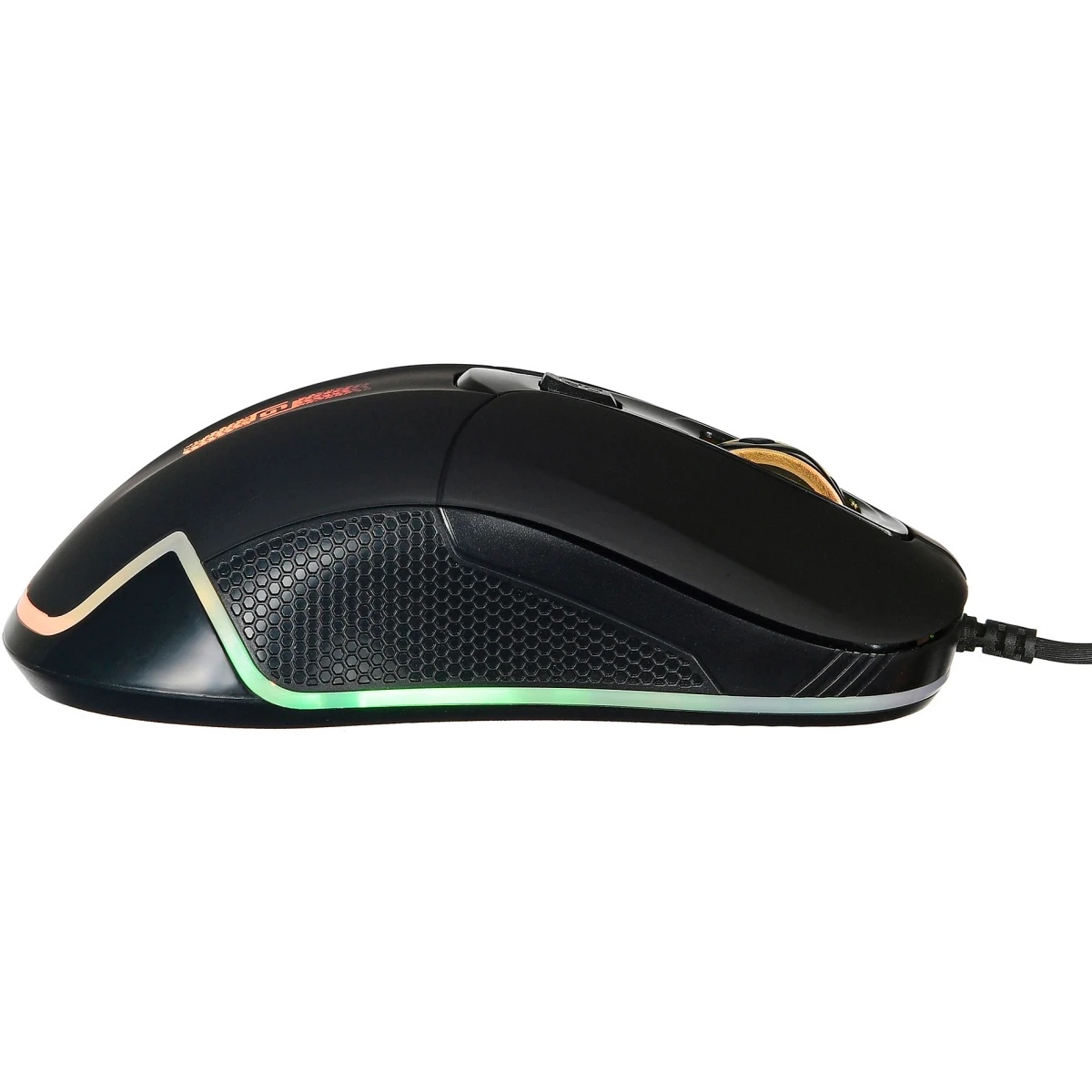 Мышь проводная Oklick 965G черный оптическая (2400dpi) USB игровая (6but)