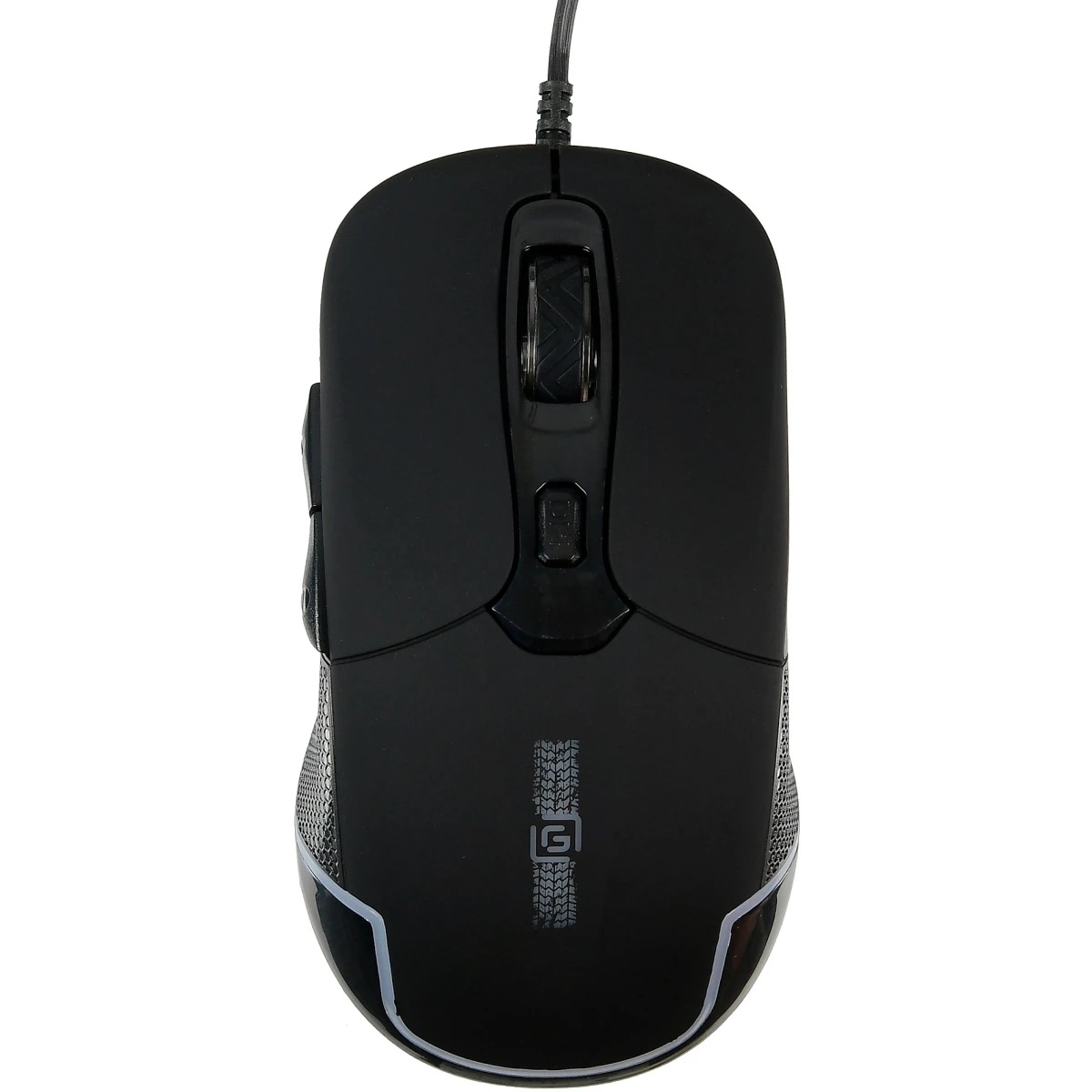 Мышь проводная Oklick 965G черный оптическая (2400dpi) USB игровая (6but)