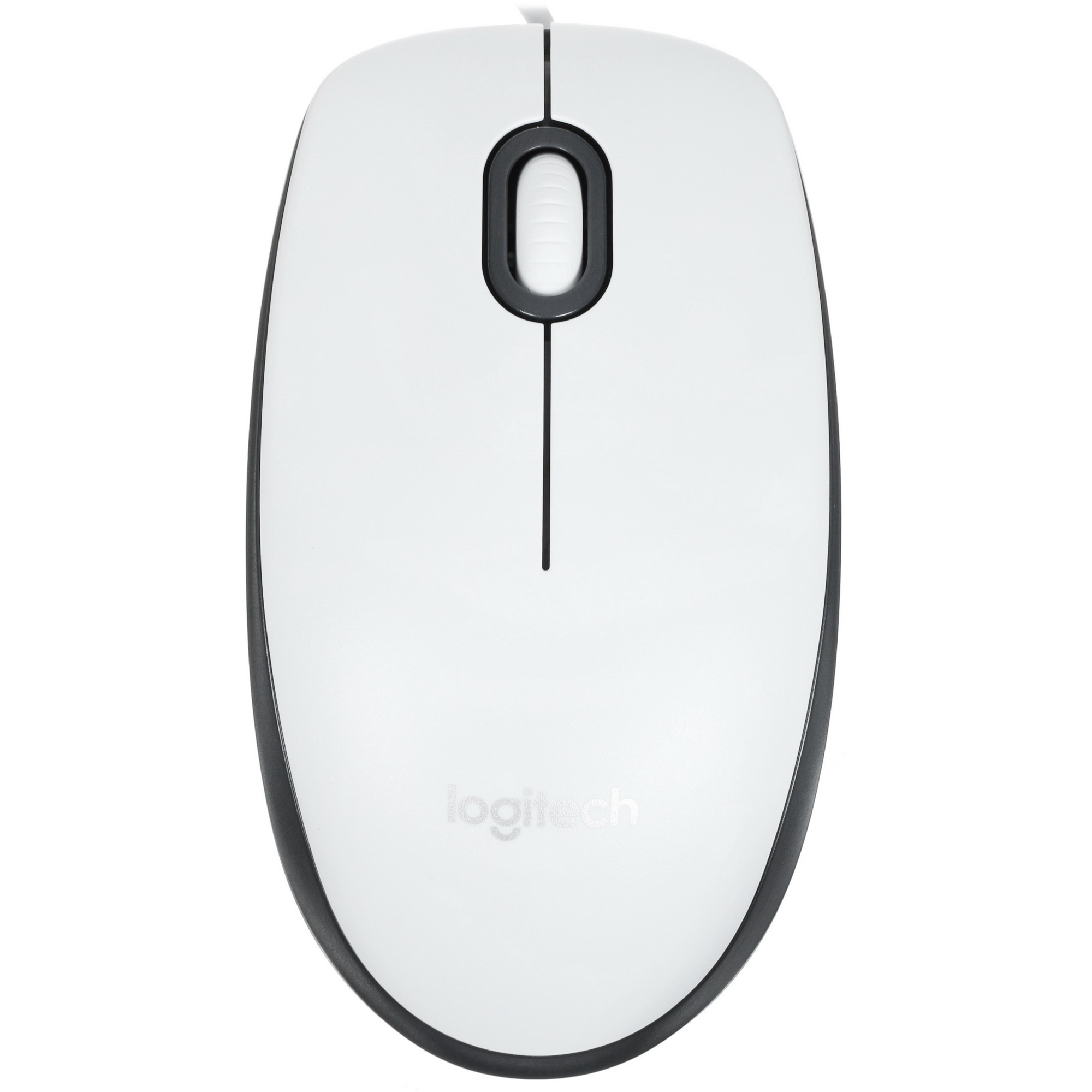 Мышь проводная Logitech M100R белый, 1000 dpi, USB, кнопки - 3