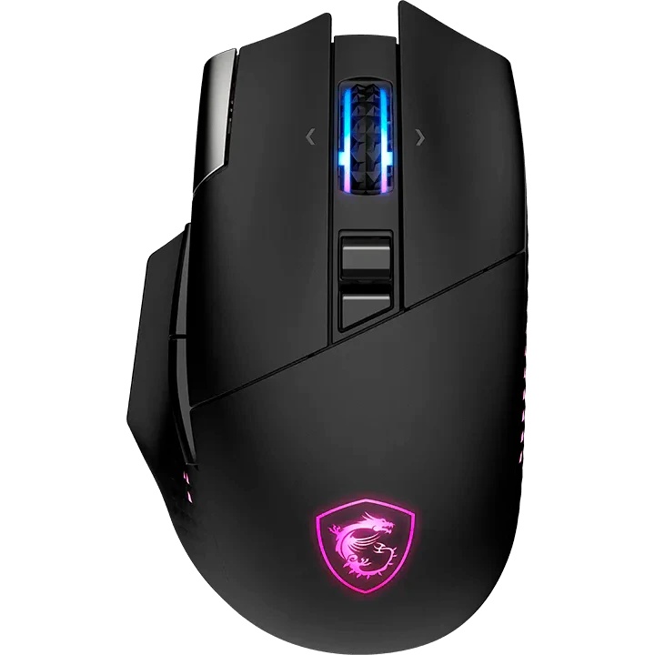 Мышь MSI VERSA PRO W черный оптическая 26000dpi беспров. BT/Radio USB (S12-4301340-CLA)