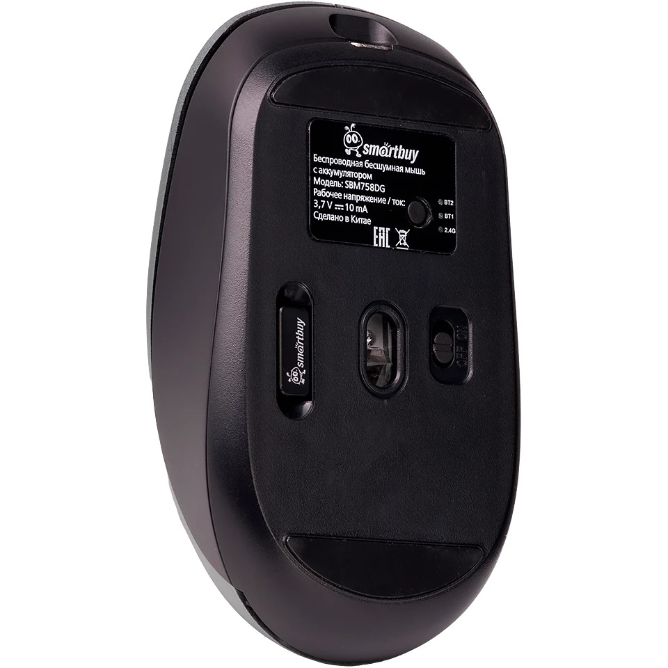Мышь беспроводная Smartbuy Dual BT+USB с зарядкой Smartbuy X58 графит (SBM758DG) /40