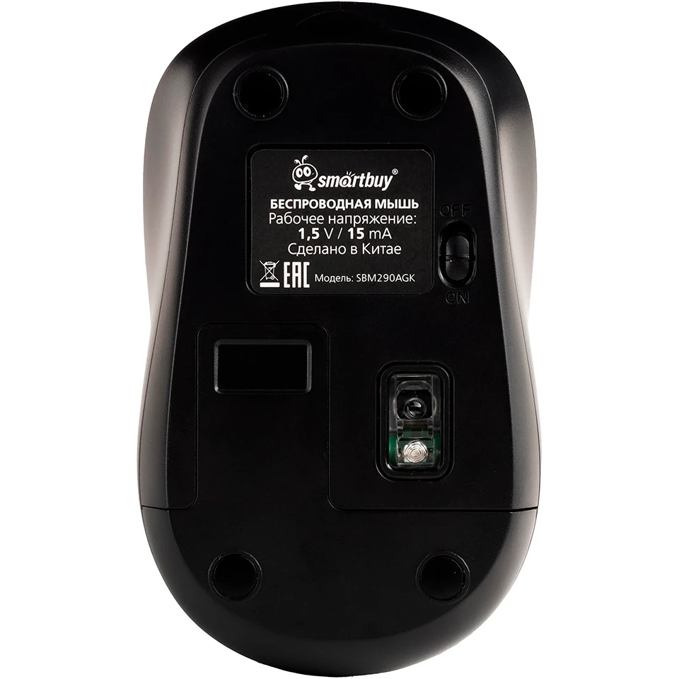 Мышь беспроводная Smartbuy серия ONE 290AG черная (SBM290AGK)