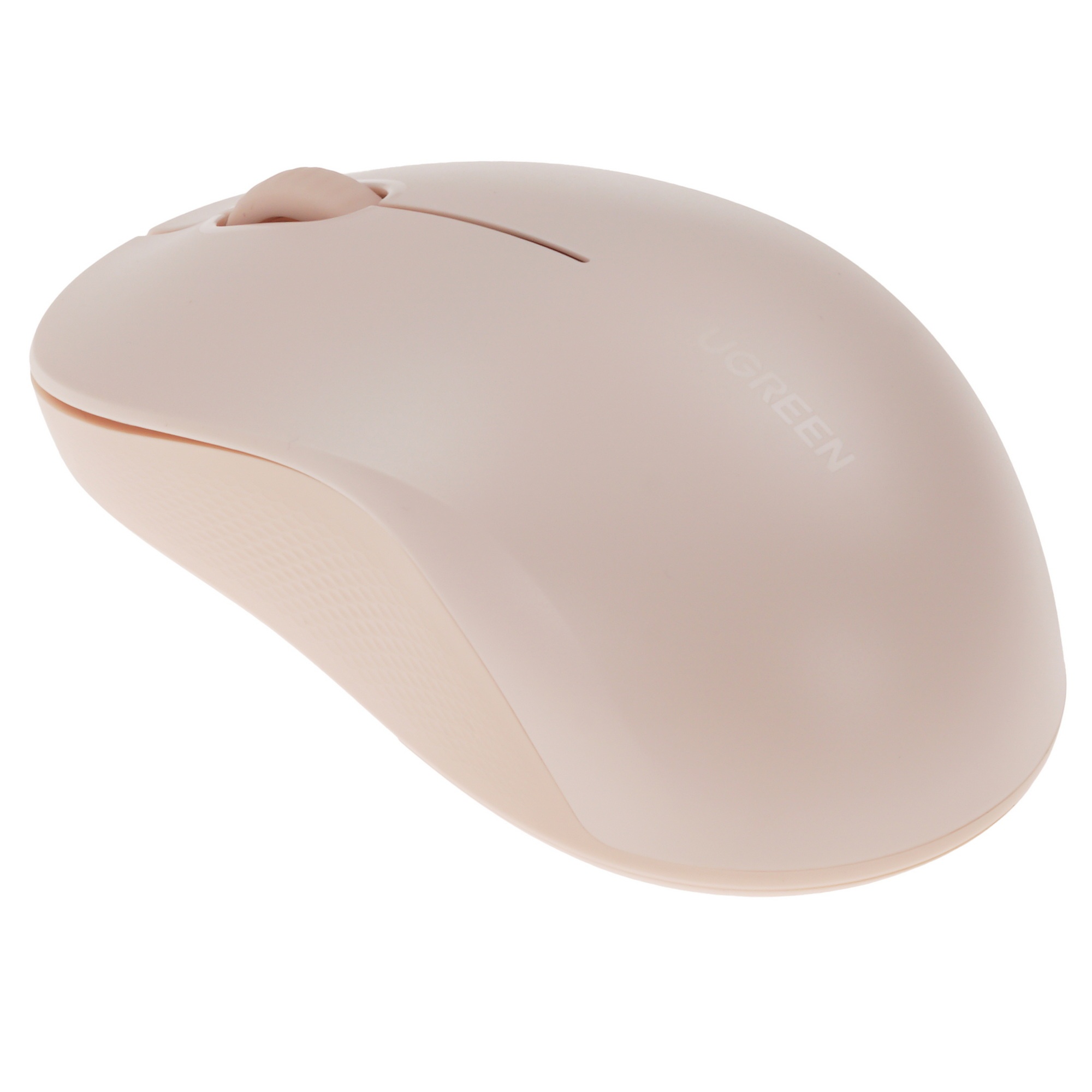Мышка компьютерная беспроводная UGREEN M331 (65625) Multi-mode Wireless Mouse BT&GHz. Цвет: розовый