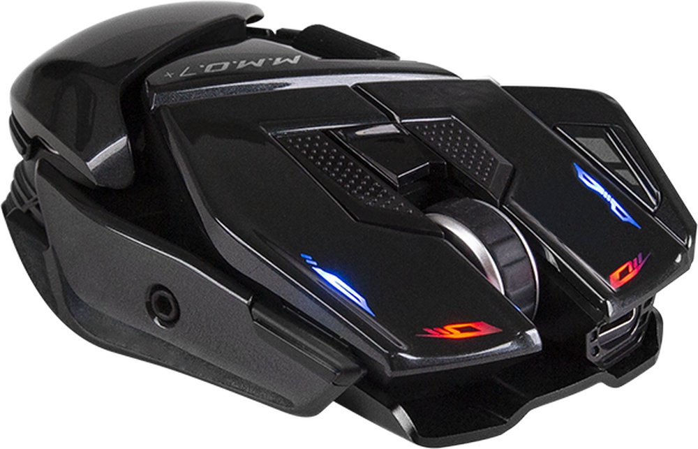 Мышь игровая Mad&nbsp;Catz беспроводная M.M.O. 7+&nbsp;(2.4Ghz/USB, Kailh switches,&nbsp;22&nbsp;кн.,&nbsp;5 профилей, 26000