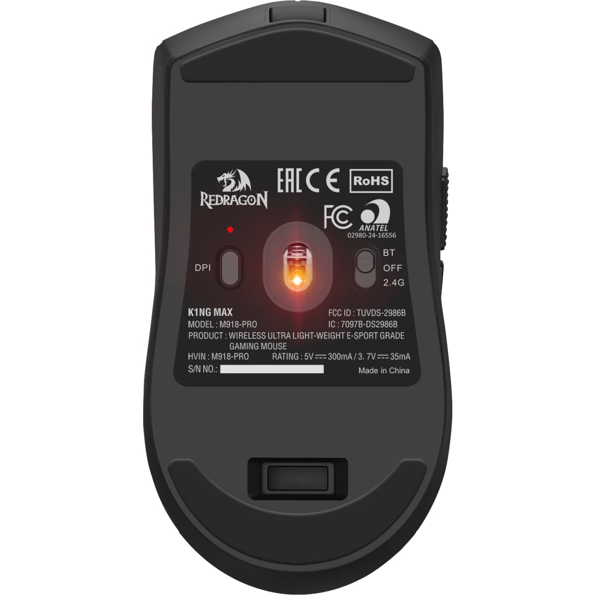 Мышь беспроводная игровая DEFENDER 1ng Max черн,легк.,провод/2.4G/BT,1К