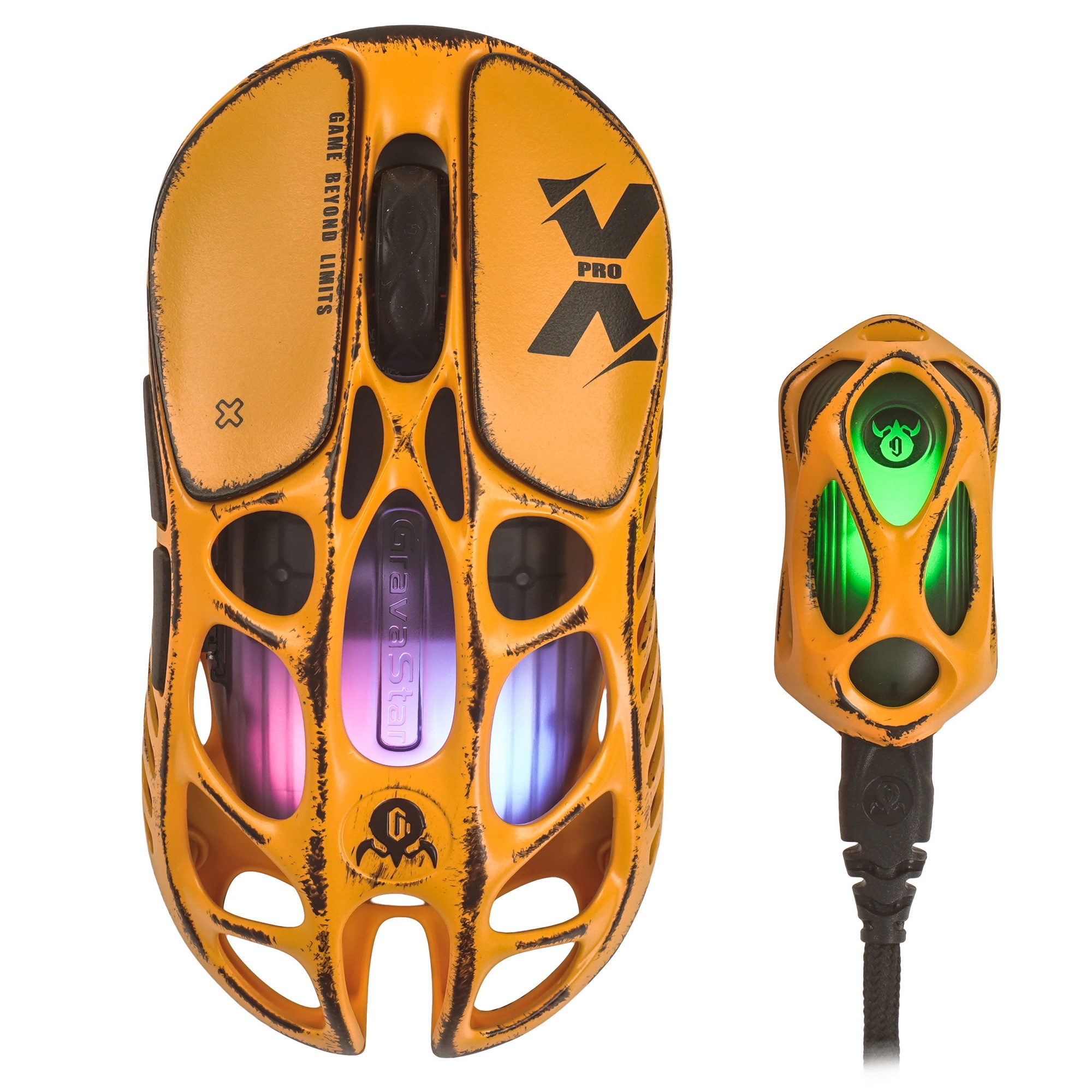 Беспроводная игровая мышь Gravastar Mercury X Pro Желтый
