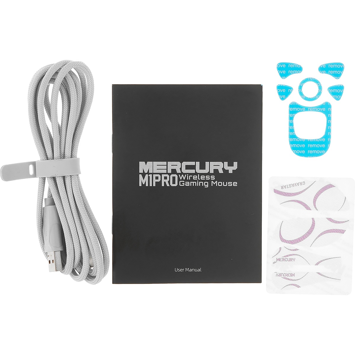 Беспроводная игровая мышь Gravastar Mercury M2 XTAL PNK