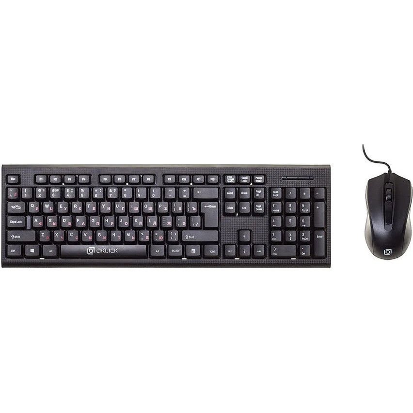 Клавиатура + мышь Oklick 620M клав:черный мышь:черный USB