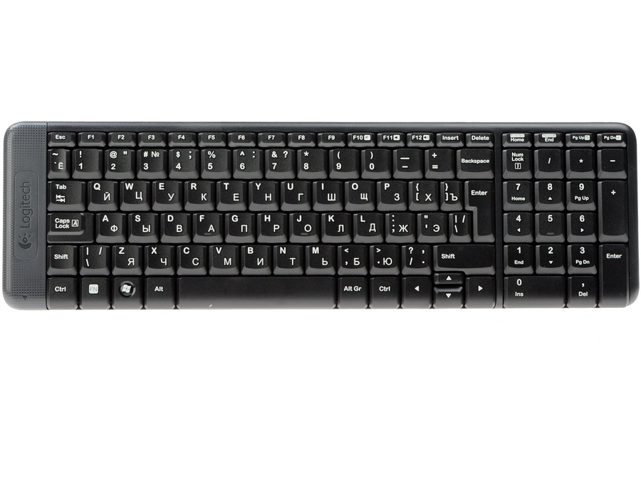 Клавиатура + мышь Logitech MK220 клав:черный мышь:черный USB беспроводная