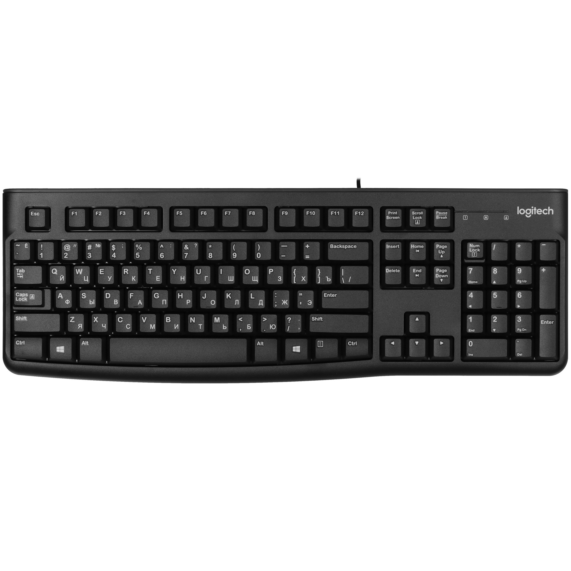 Комплект Logitech Desktop MK120 (920-002589) клавиатура K120 черная, мышь M100, цвет черный, USB, RT