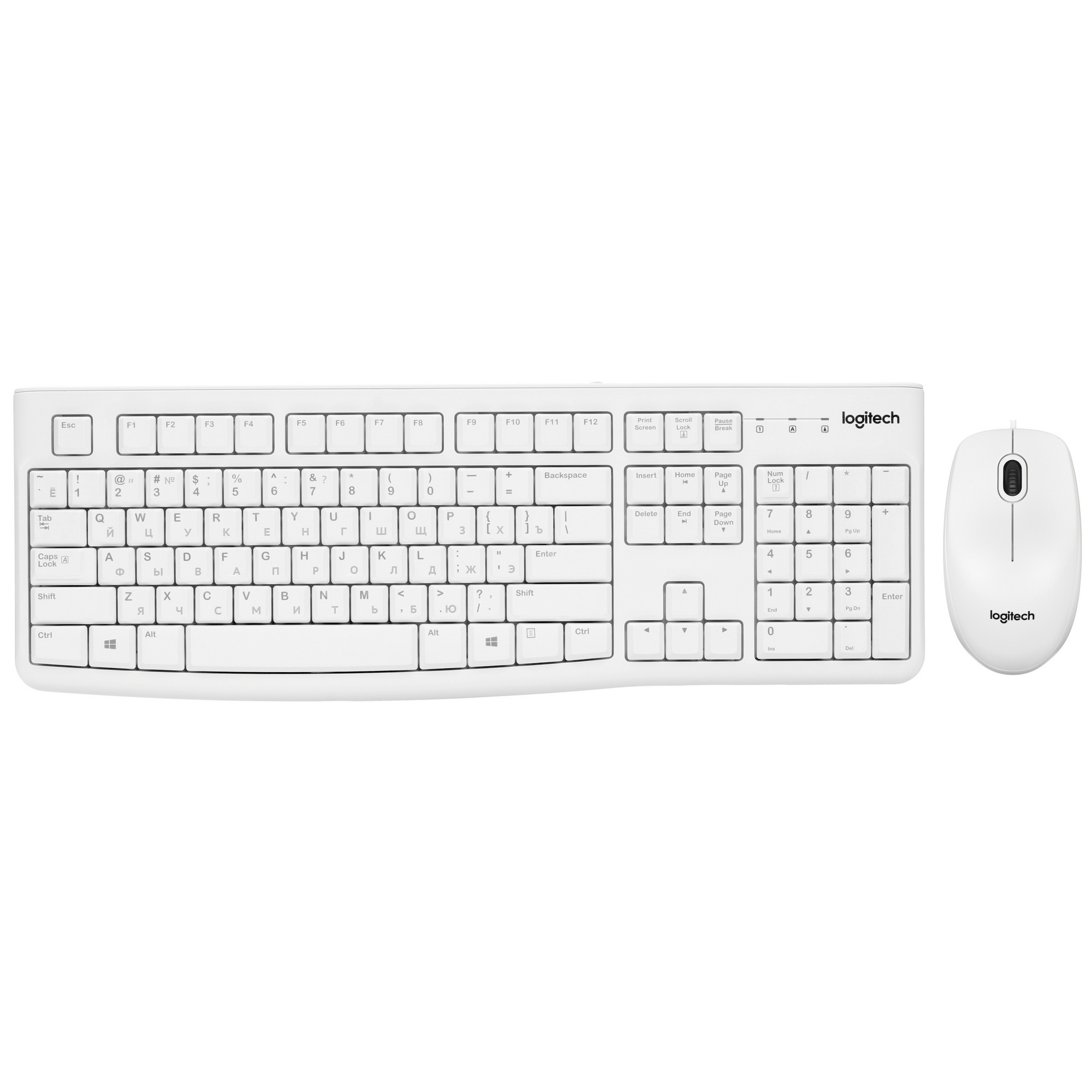 Клавиатура + мышь Logitech Desktop MK120 (русская раскладка)