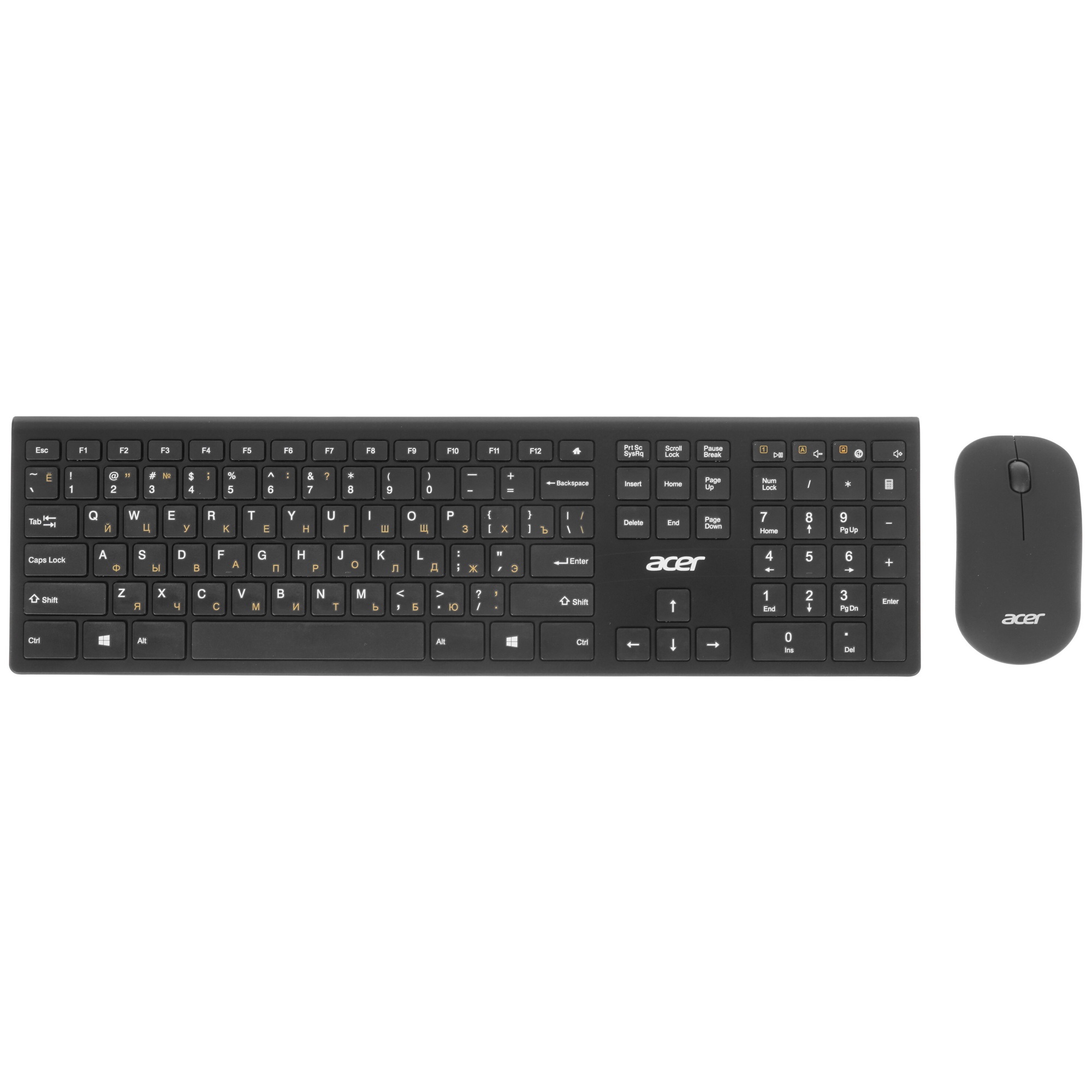 Комплект клавиатура и мышь Acer OKR030 [ZL.KBDEE.005]  Combo wilreless USB  slim black