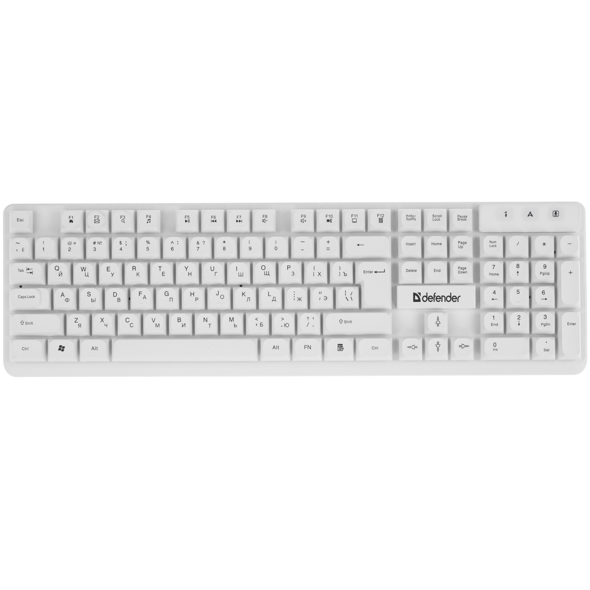 Клавиатура + мышка Defender MILAN C-992 RU WHITE