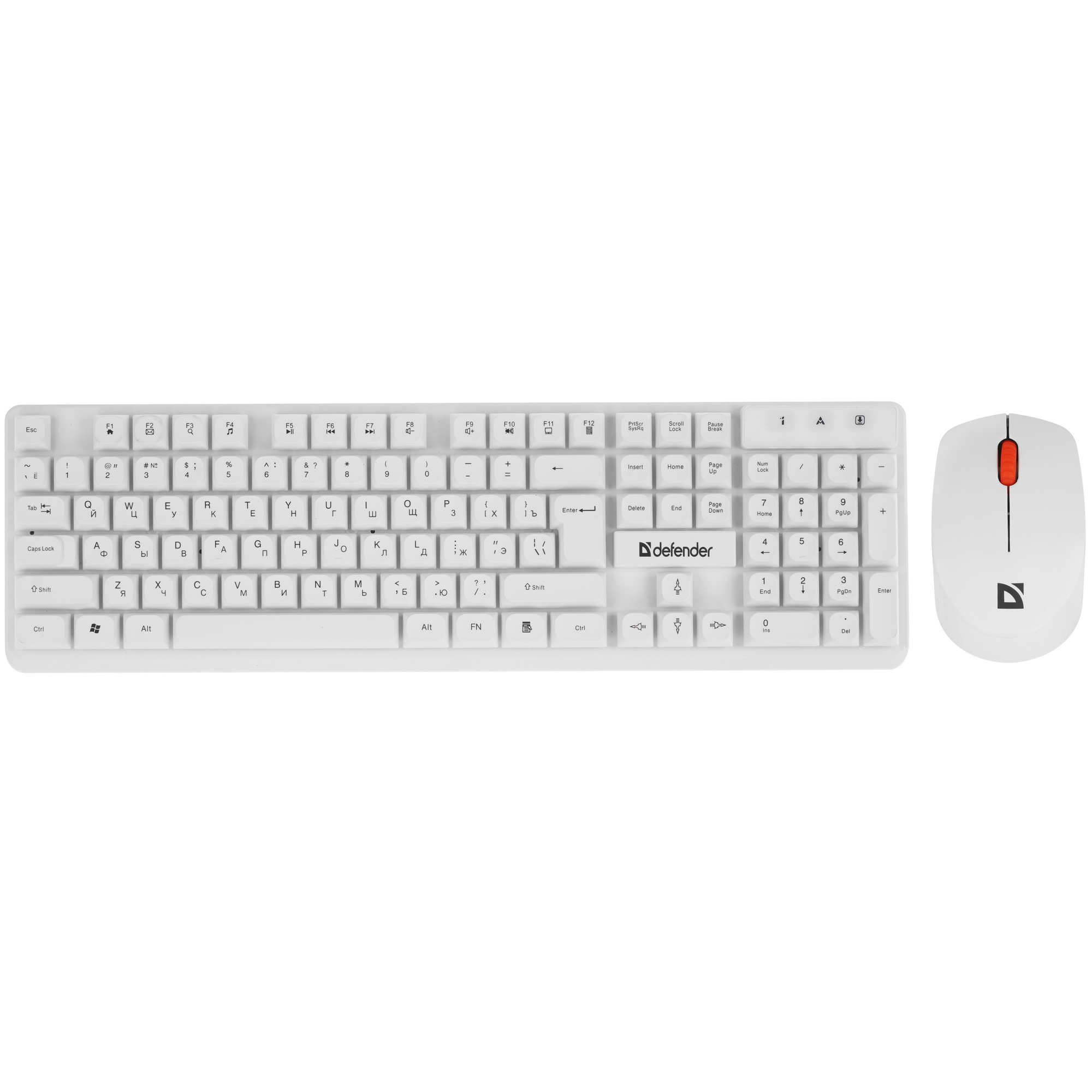 Клавиатура + мышка Defender MILAN C-992 RU WHITE