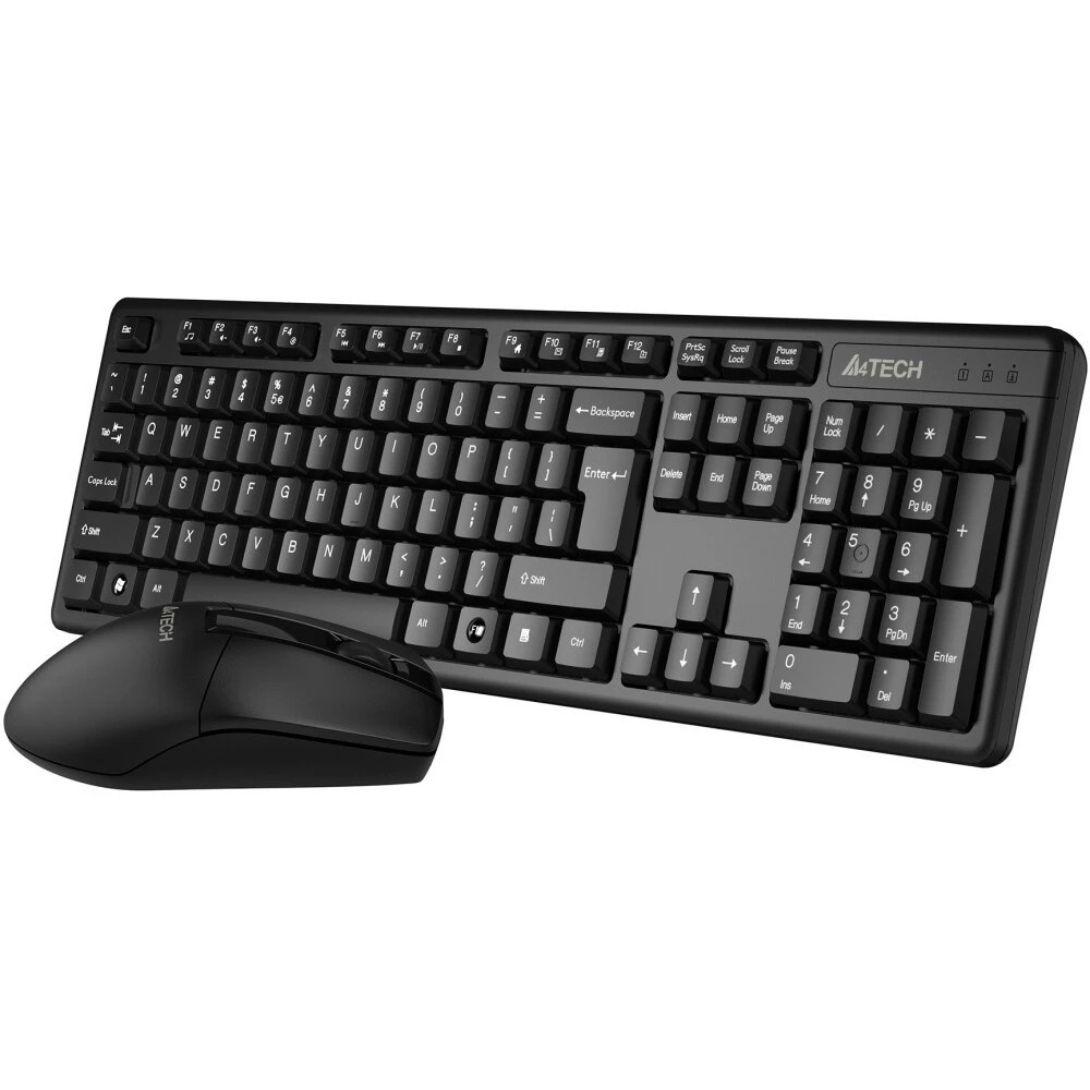Клавиатура + мышь A4Tech 3330N клав:черный мышь:черный USB беспроводная Multimedia