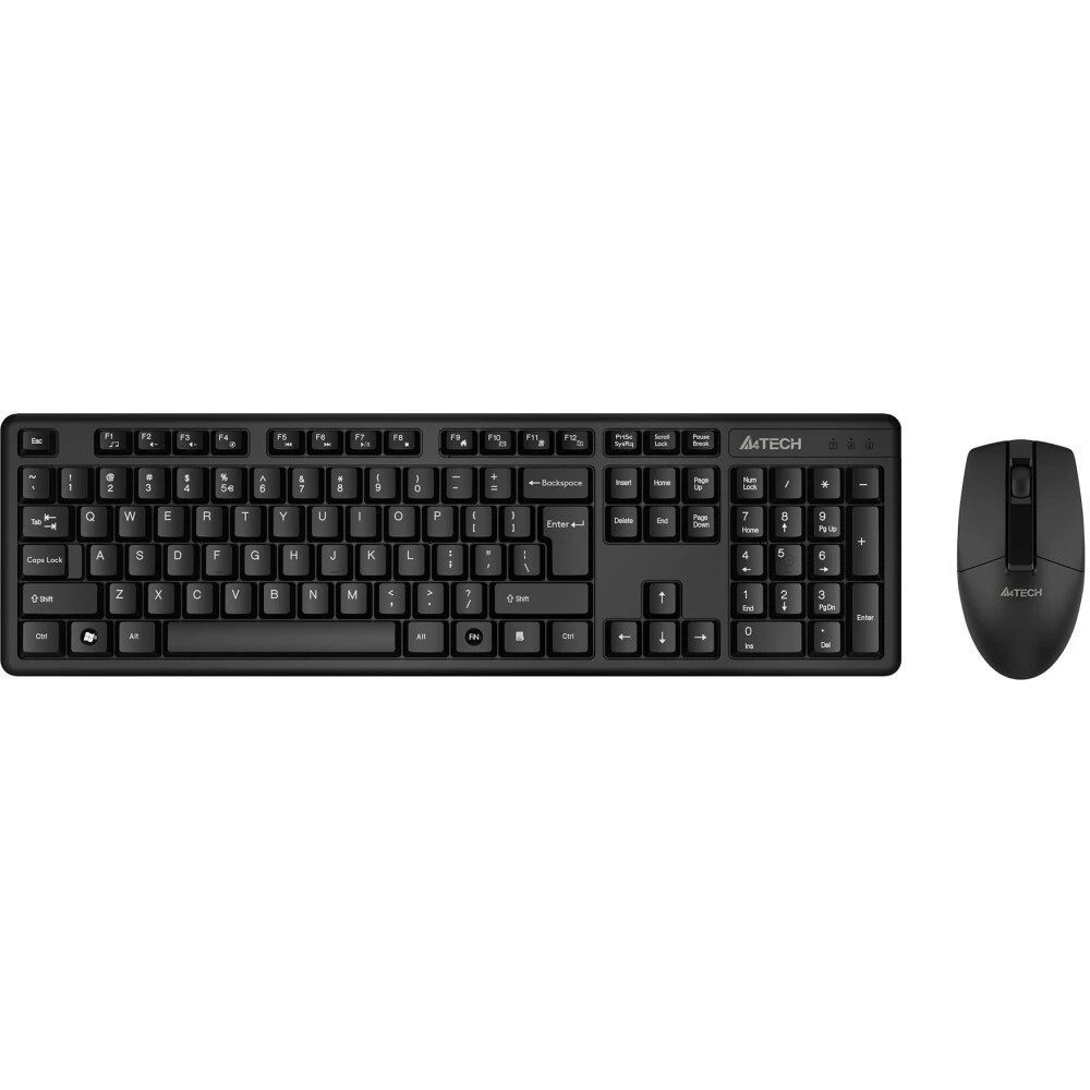 Клавиатура + мышь A4Tech 3330N клав:черный мышь:черный USB беспроводная Multimedia