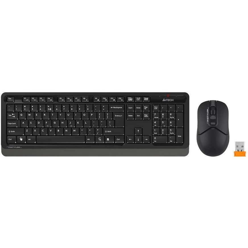 Клавиатура + мышь A4Tech Fstyler FG1012 клав:черный/серый мышь:черный USB беспроводная Multimedia