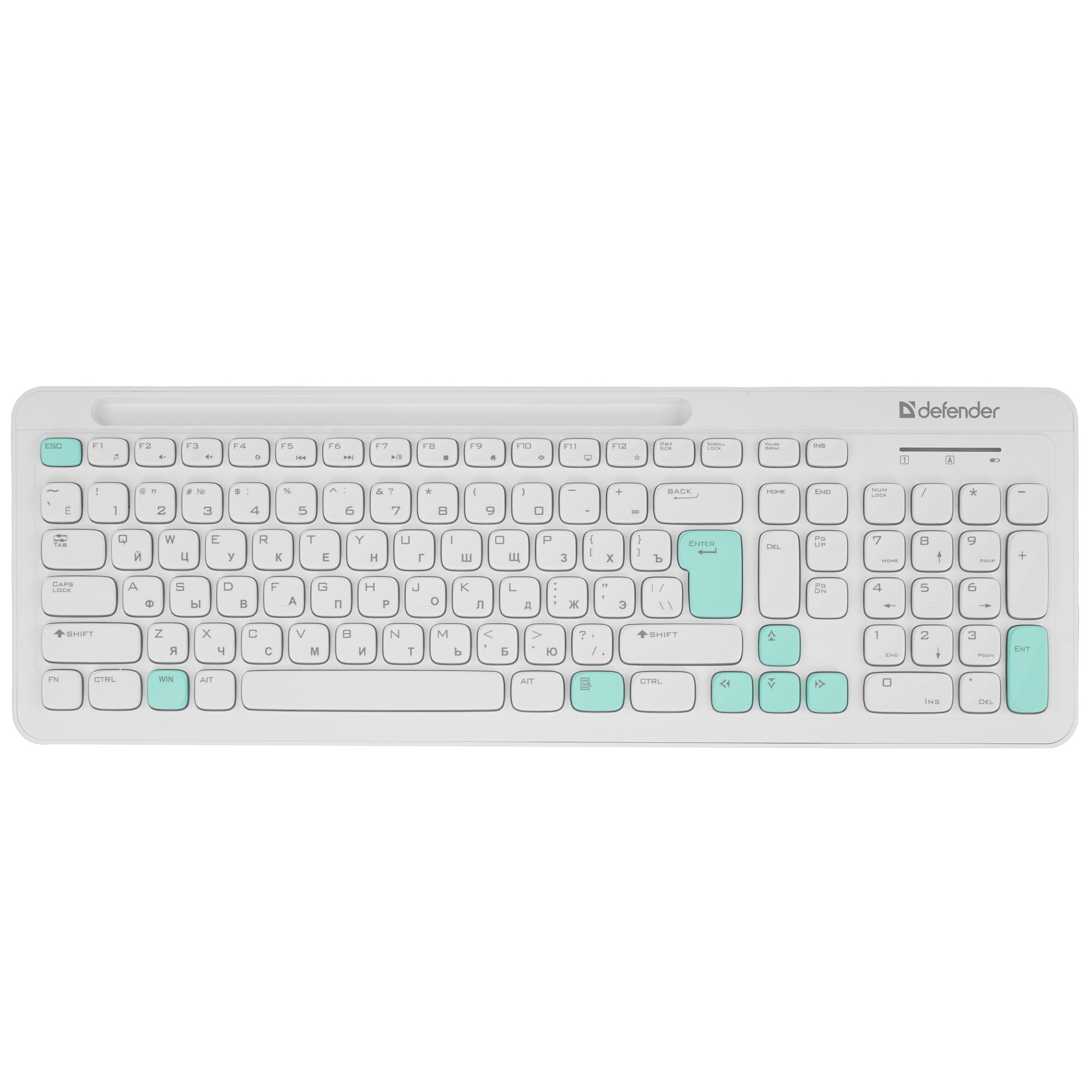 Клавиатура + мышка Defender CERRATO C-978 RU WHITE-BLUE