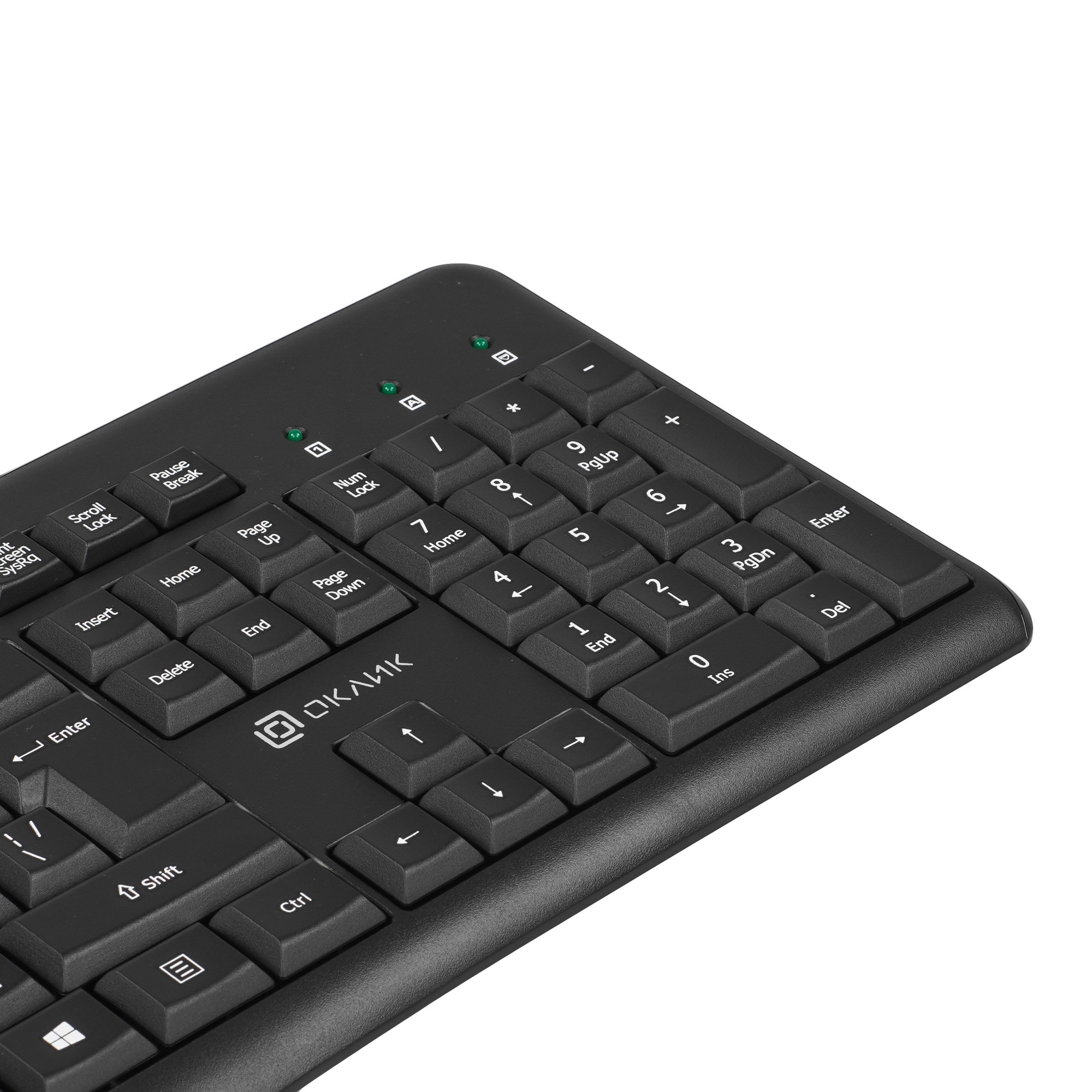 Клавиатура + мышь Оклик S650 клав:черный мышь:черный USB Multimedia (1875246)