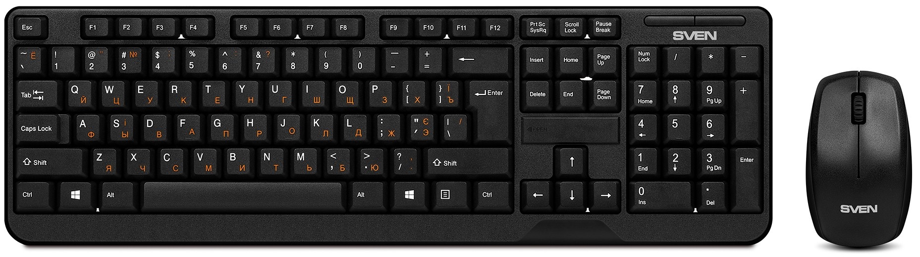 Клавиатура + мышь Sven Comfort 3300 Wireless Беспроводной SV-03103300WB