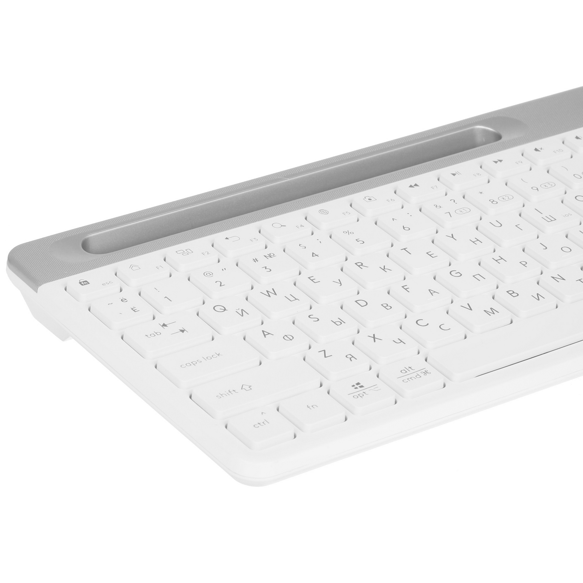 Клавиатура + мышь A4Tech Fstyler FB2535C клав:белый/серый мышь:белый/серый USB беспроводная Bluetoot