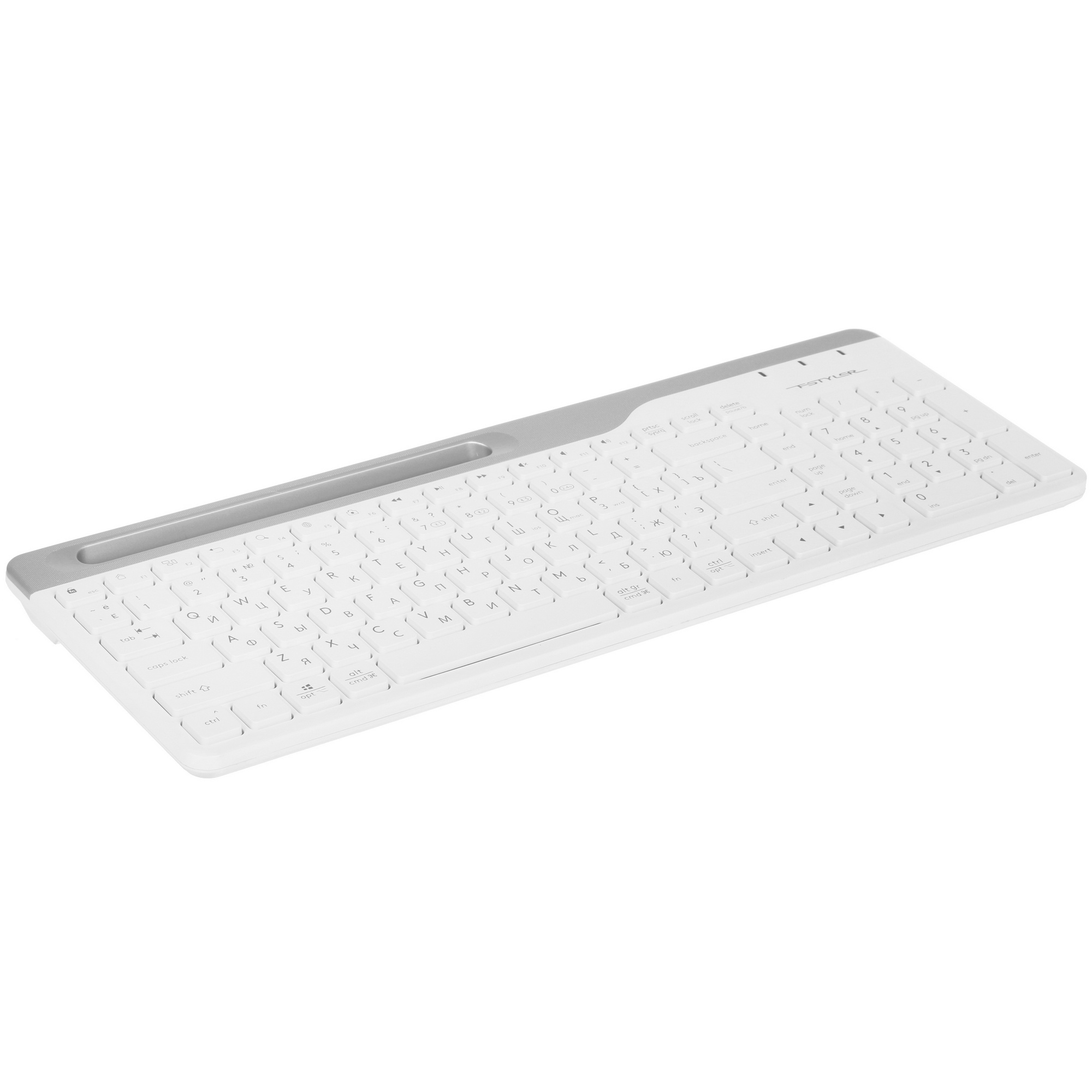 Клавиатура + мышь A4Tech Fstyler FB2535C клав:белый/серый мышь:белый/серый USB беспроводная Bluetoot
