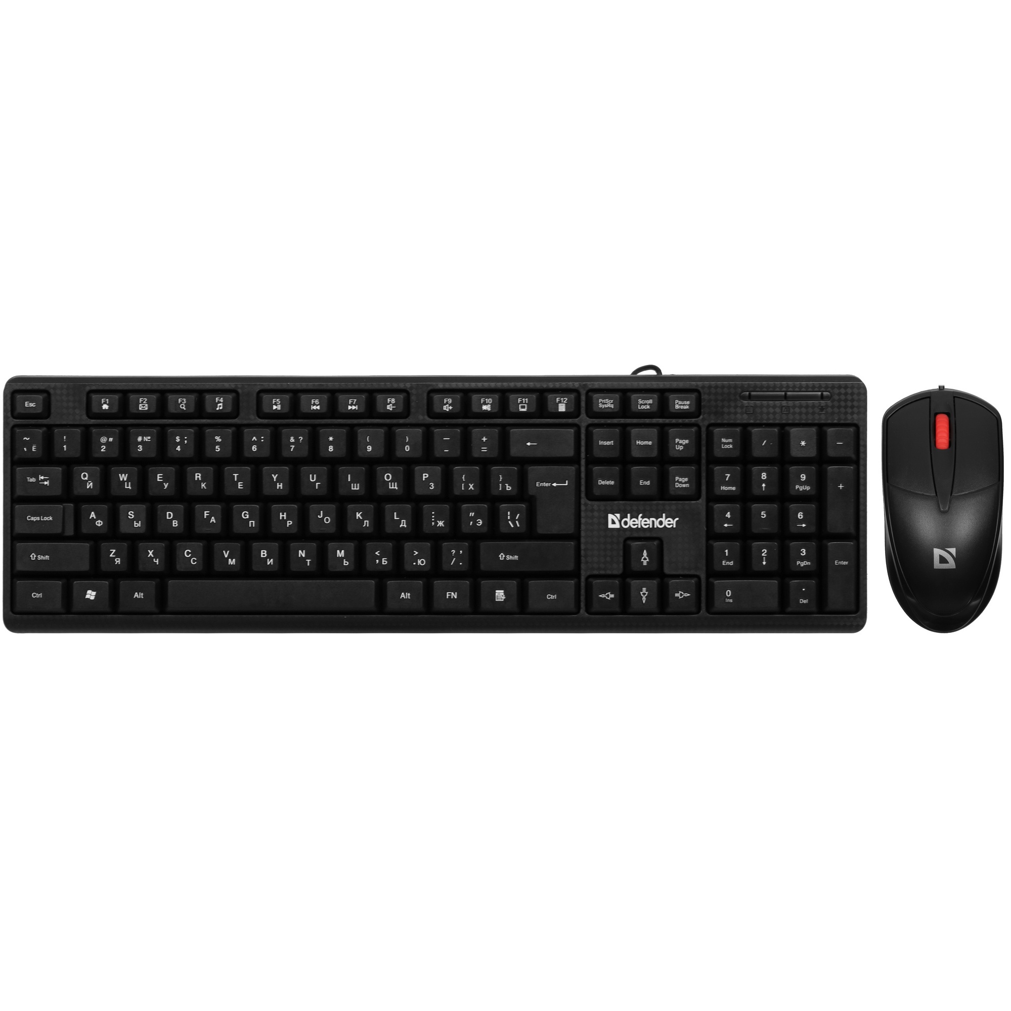 Клавиатура + мышка Defender LINE C-511 RU BLACK