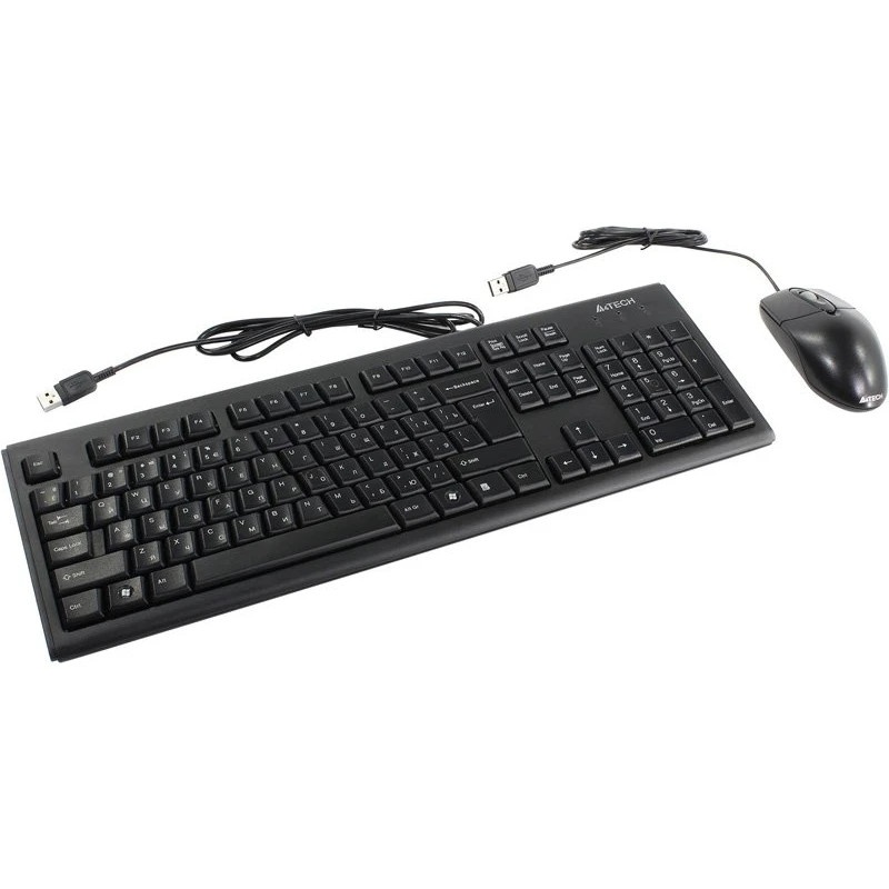 Клавиатура + мышь A4 KRS-8372 клав:черный мышь:черный USB