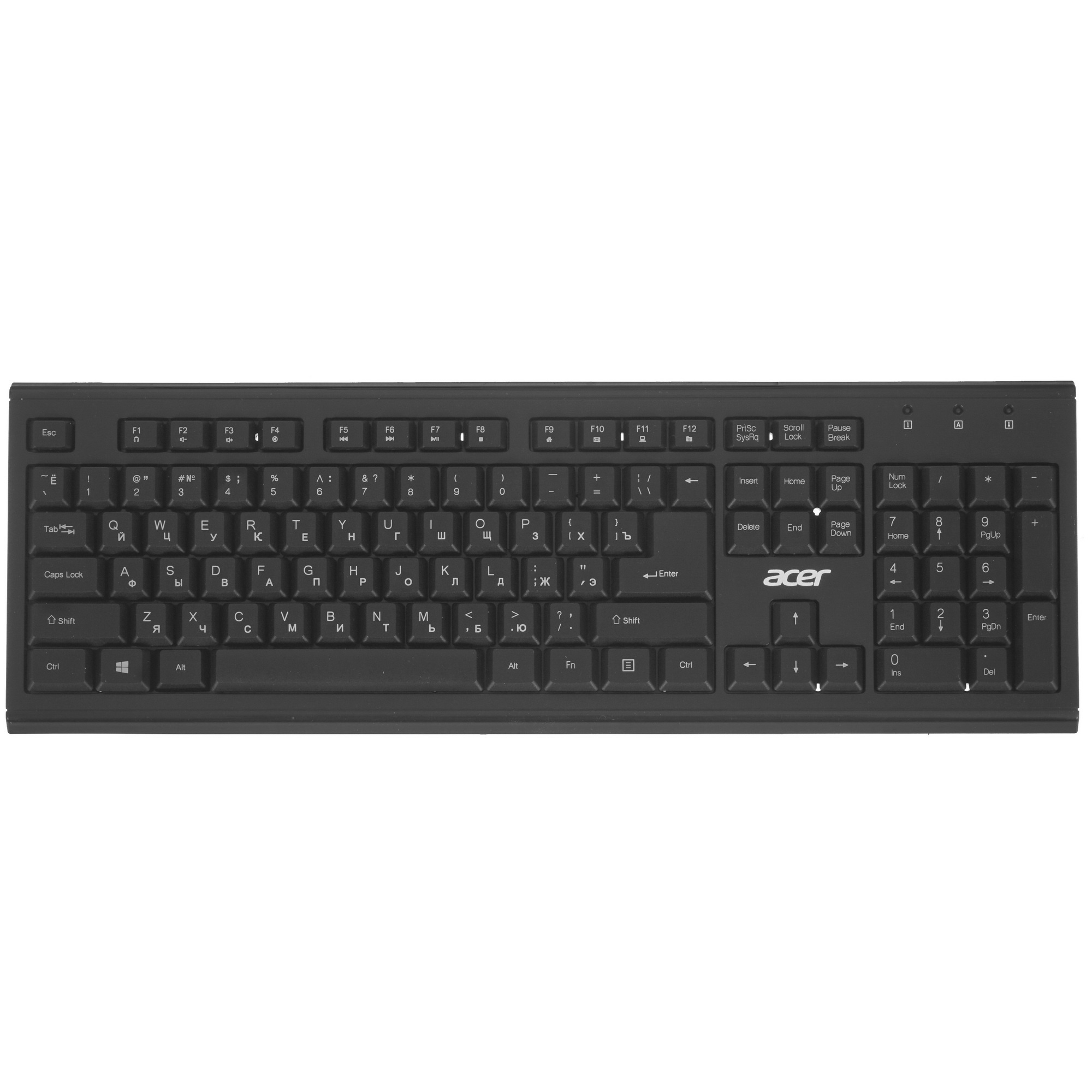 Клавиатура + мышь Acer OKR120 клав:черный мышь:черный USB беспроводная Multimedia