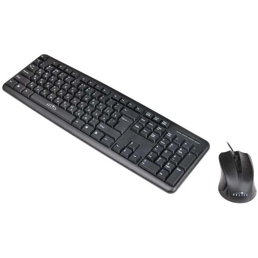 Клавиатура + мышь Oklick 600M black USB