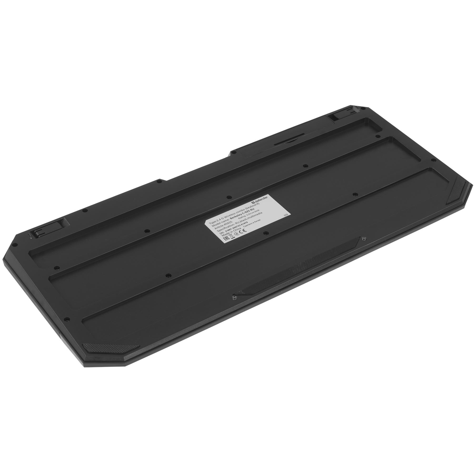 Клавиатура + мышь Defender Berkeley C-925 Nano B Черный