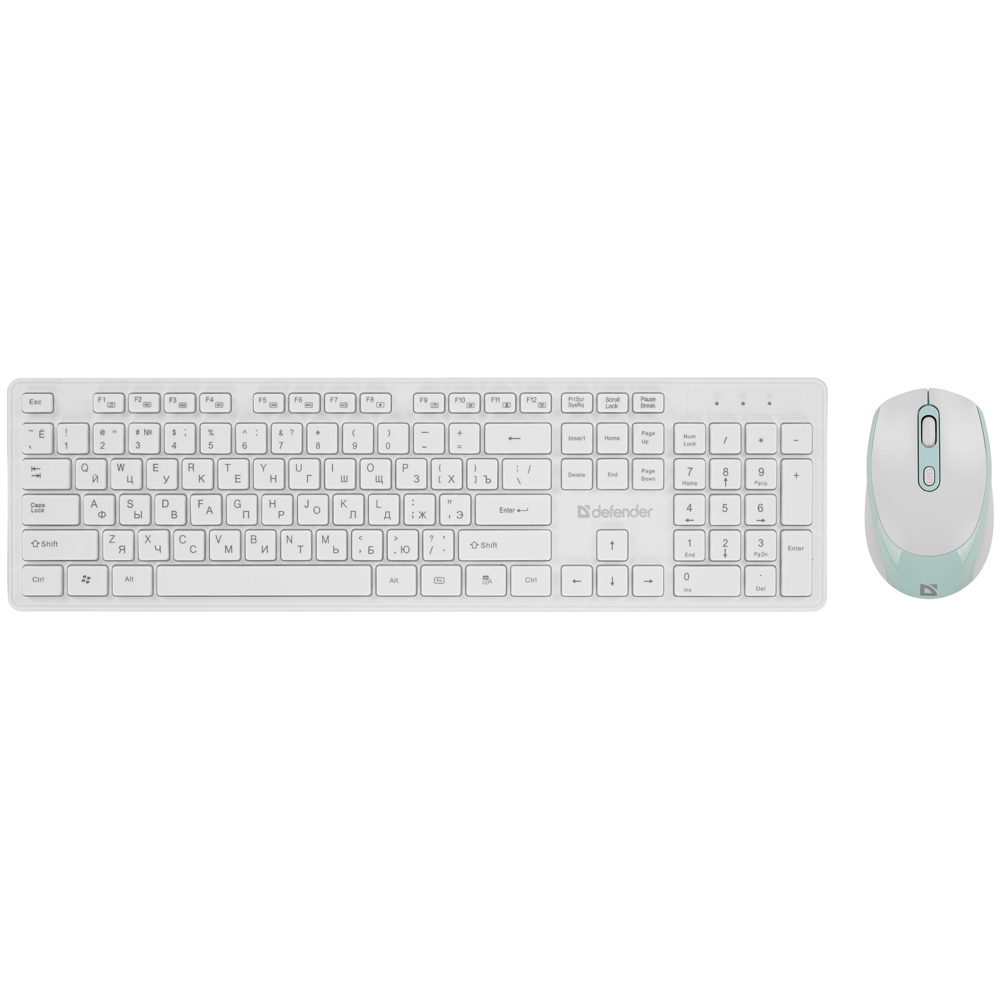 Клавиатура + мышка Defender AUCKLAND C-987 RU WHITE